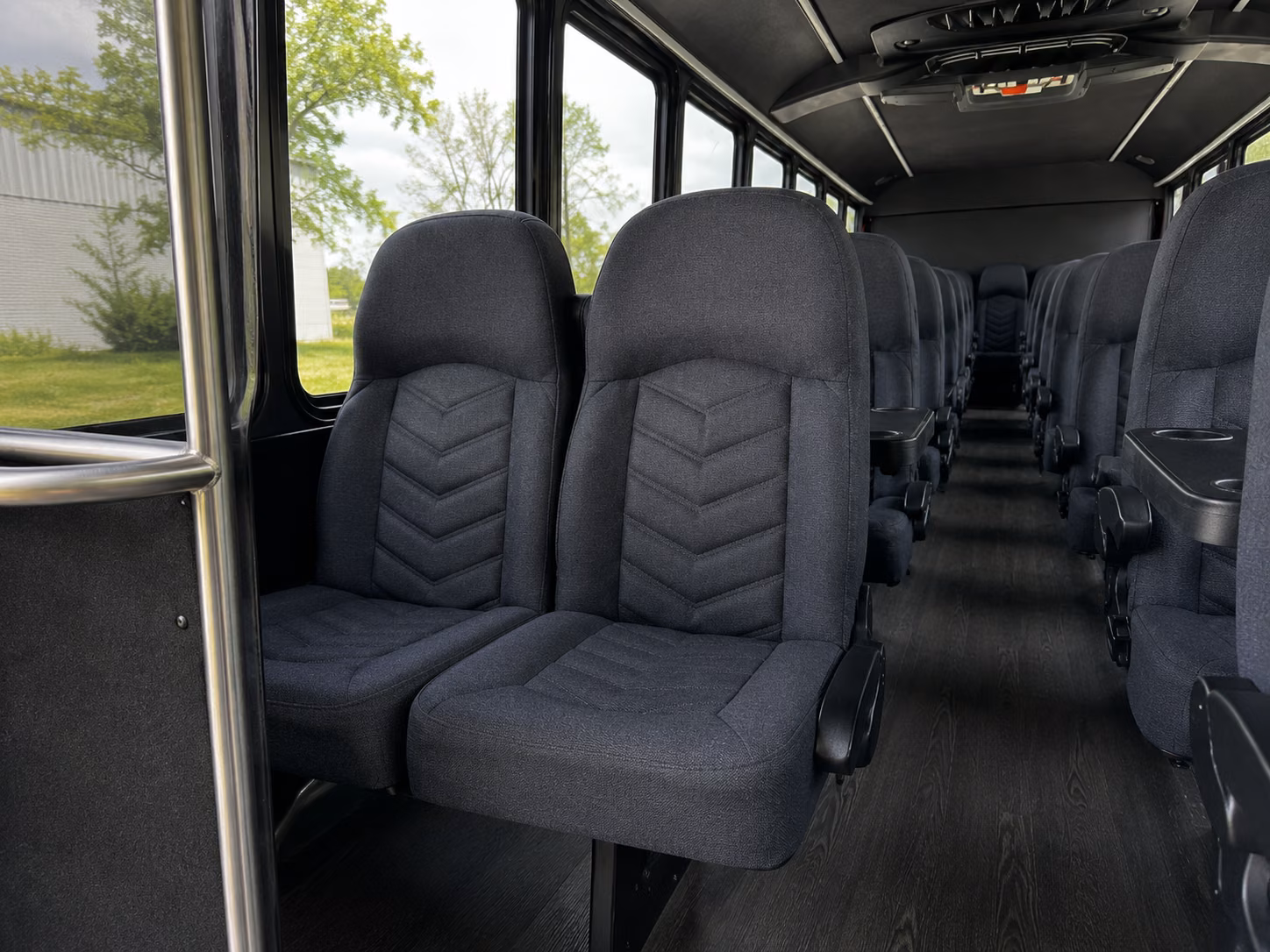 lake forest 20 passenger minibus inside