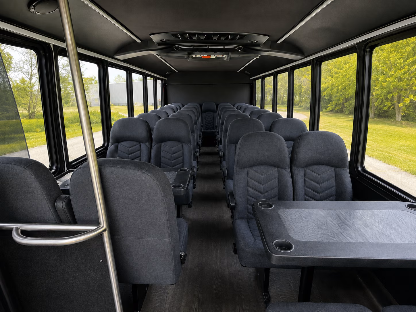 lake forest 20 passenger minibus interior