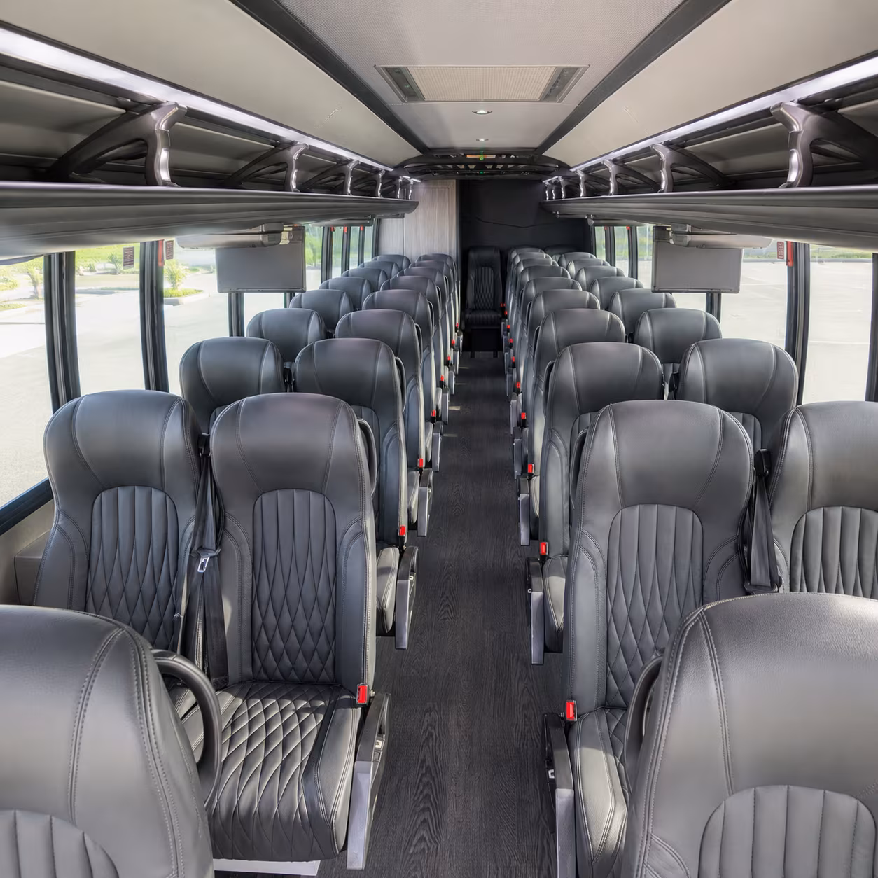 lake forest 25 passenger minibus inside