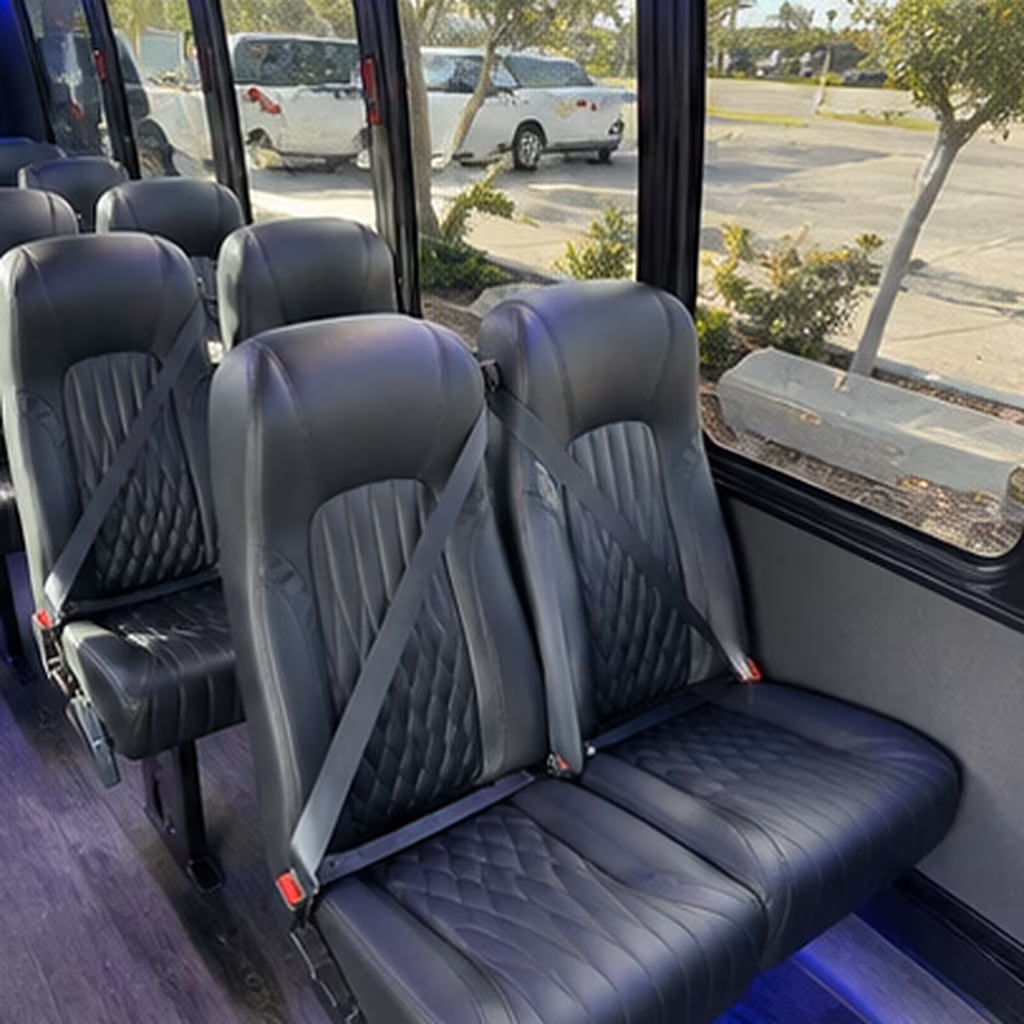 lake forest 35 passenger minibus inside