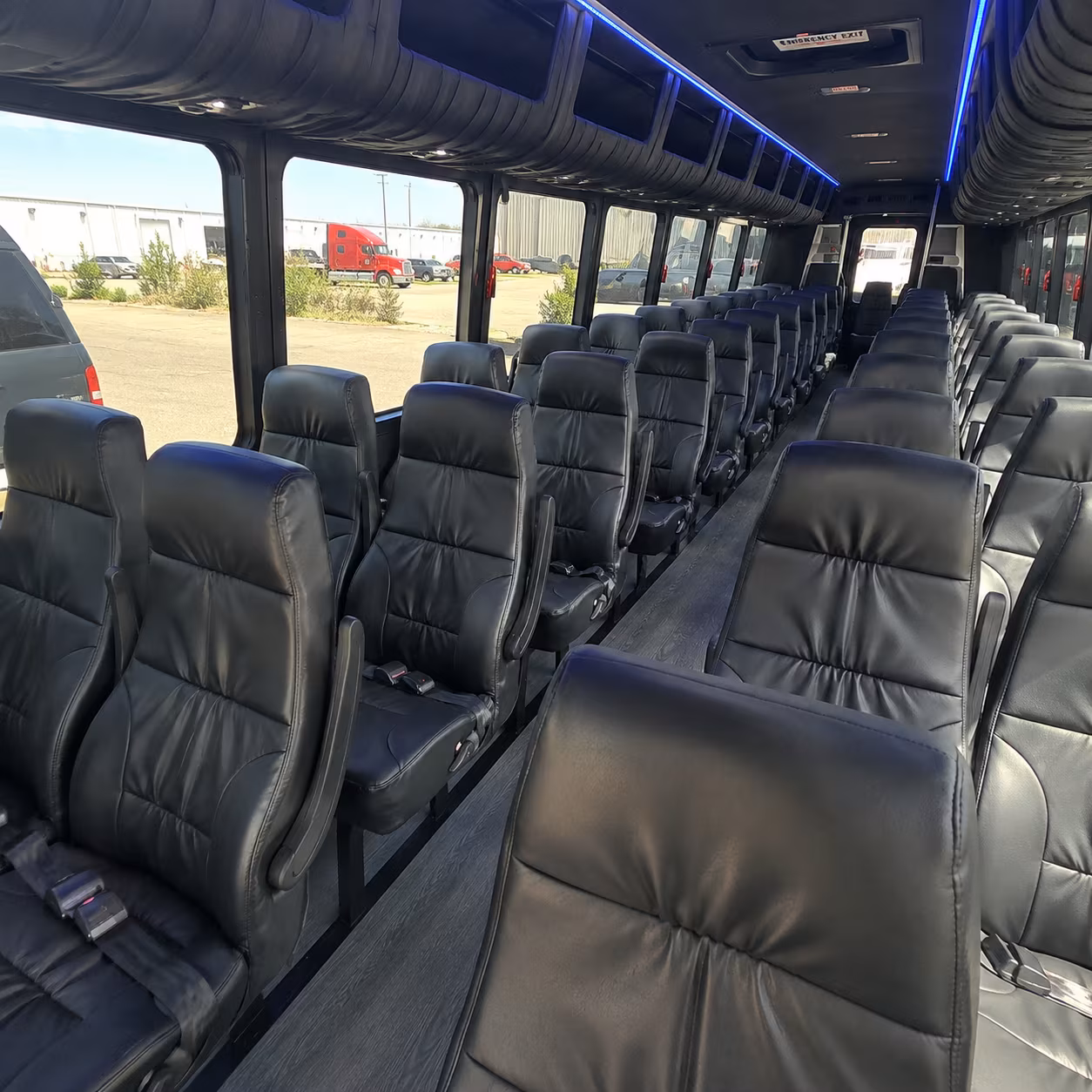 lake forest 35 passenger minibus interior