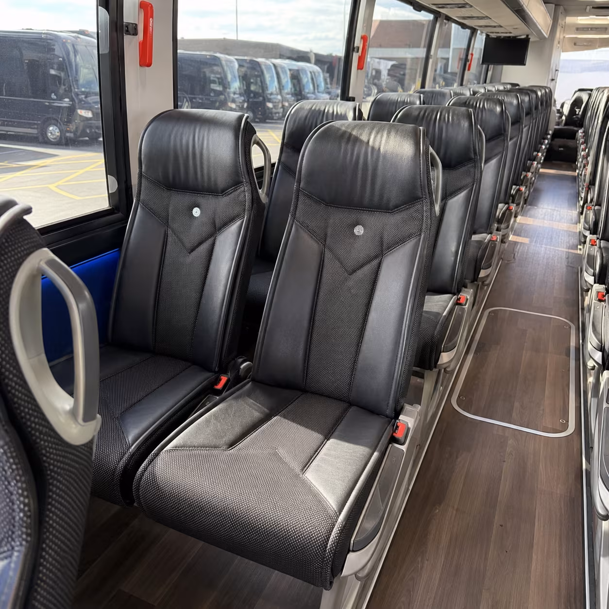 lake forest 40 passenger charter bus interior