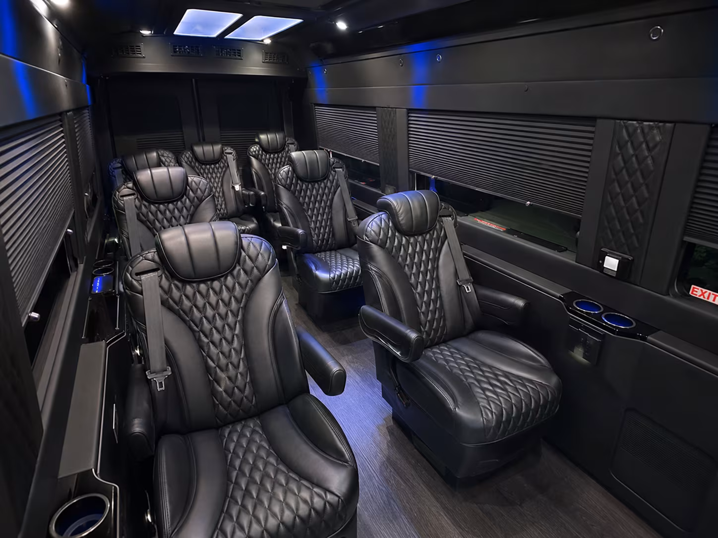 lake forest sprinter van with driver inside