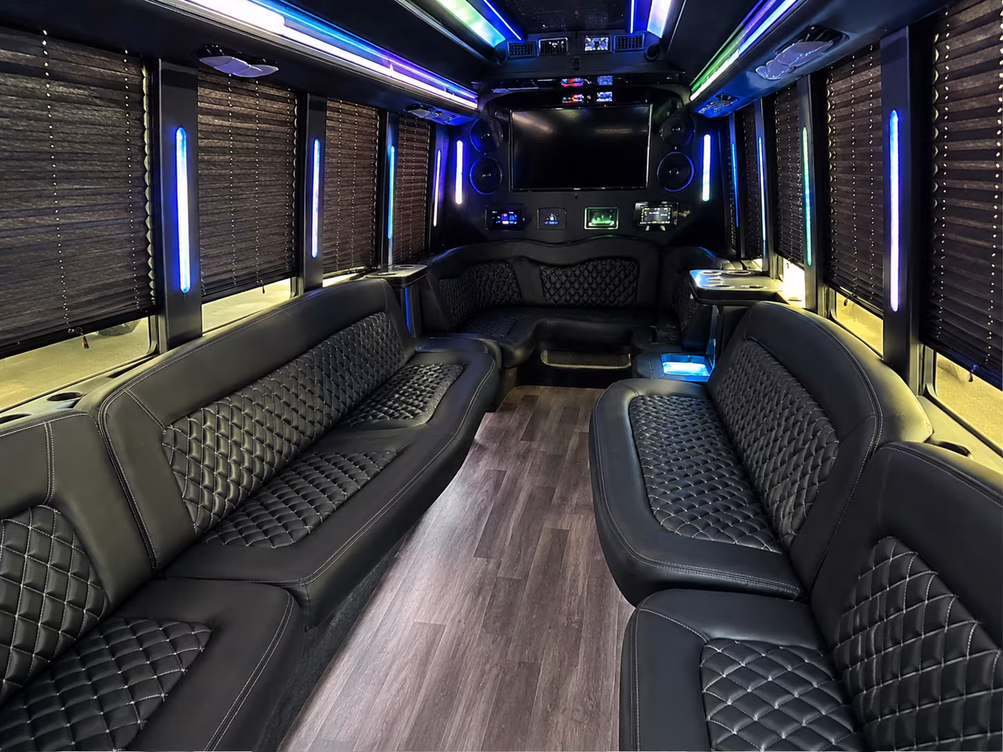 lake forest wedding party bus rental