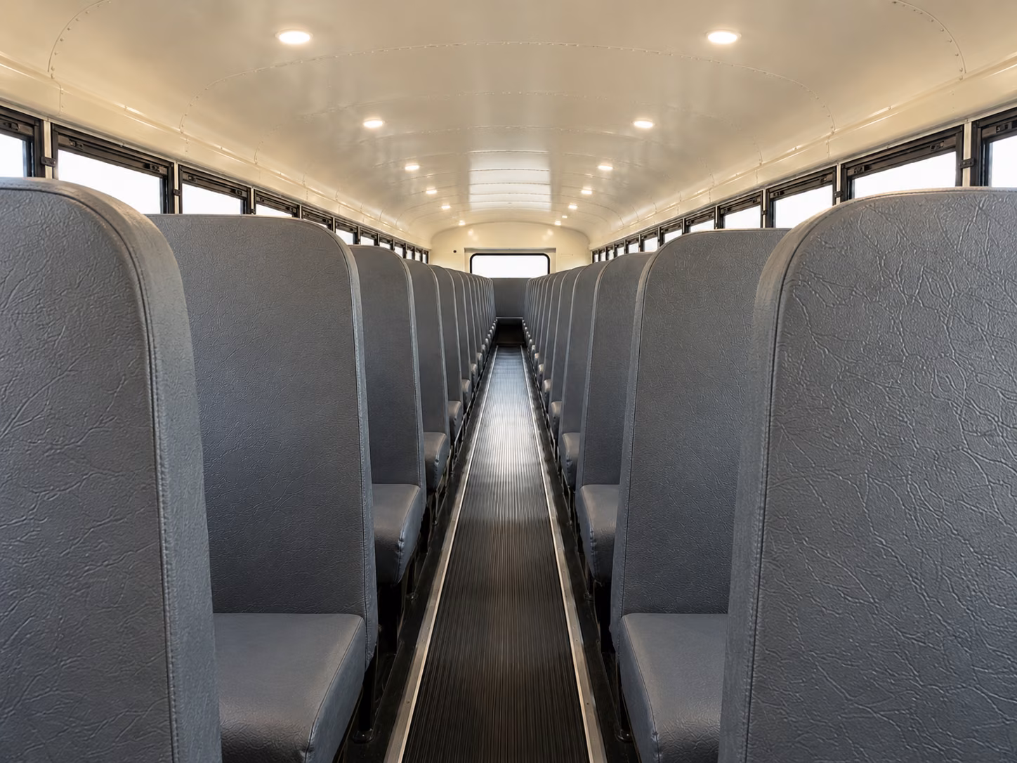 school bus inside